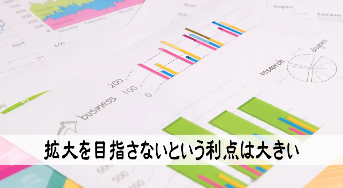 拡大を目指さないという利点は大きい