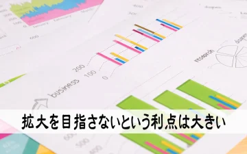 拡大を目指さないという利点は大きい