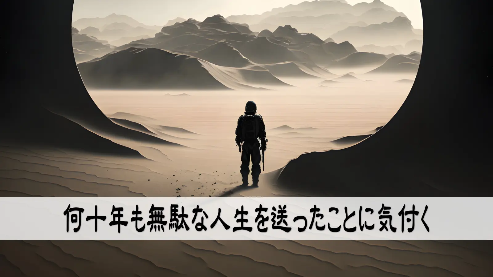 何十年も無駄な人生を送ったことに気付く