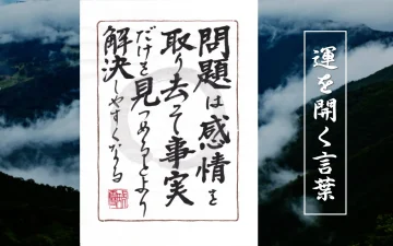 問題は感情を取り去って事実だけを見つめるとより解決しやすくなる