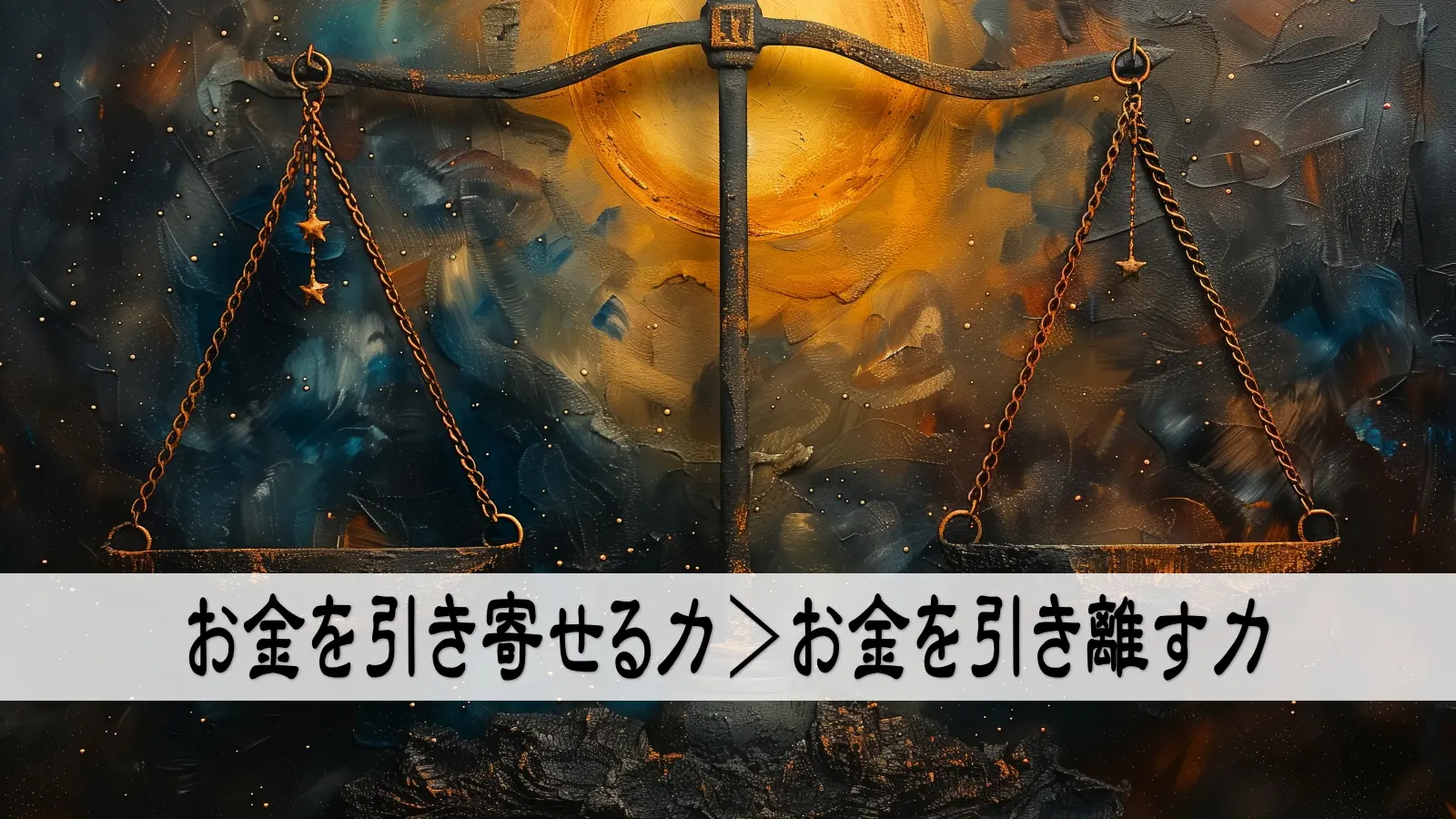 お金を引き寄せる力＞お金を引き離す力