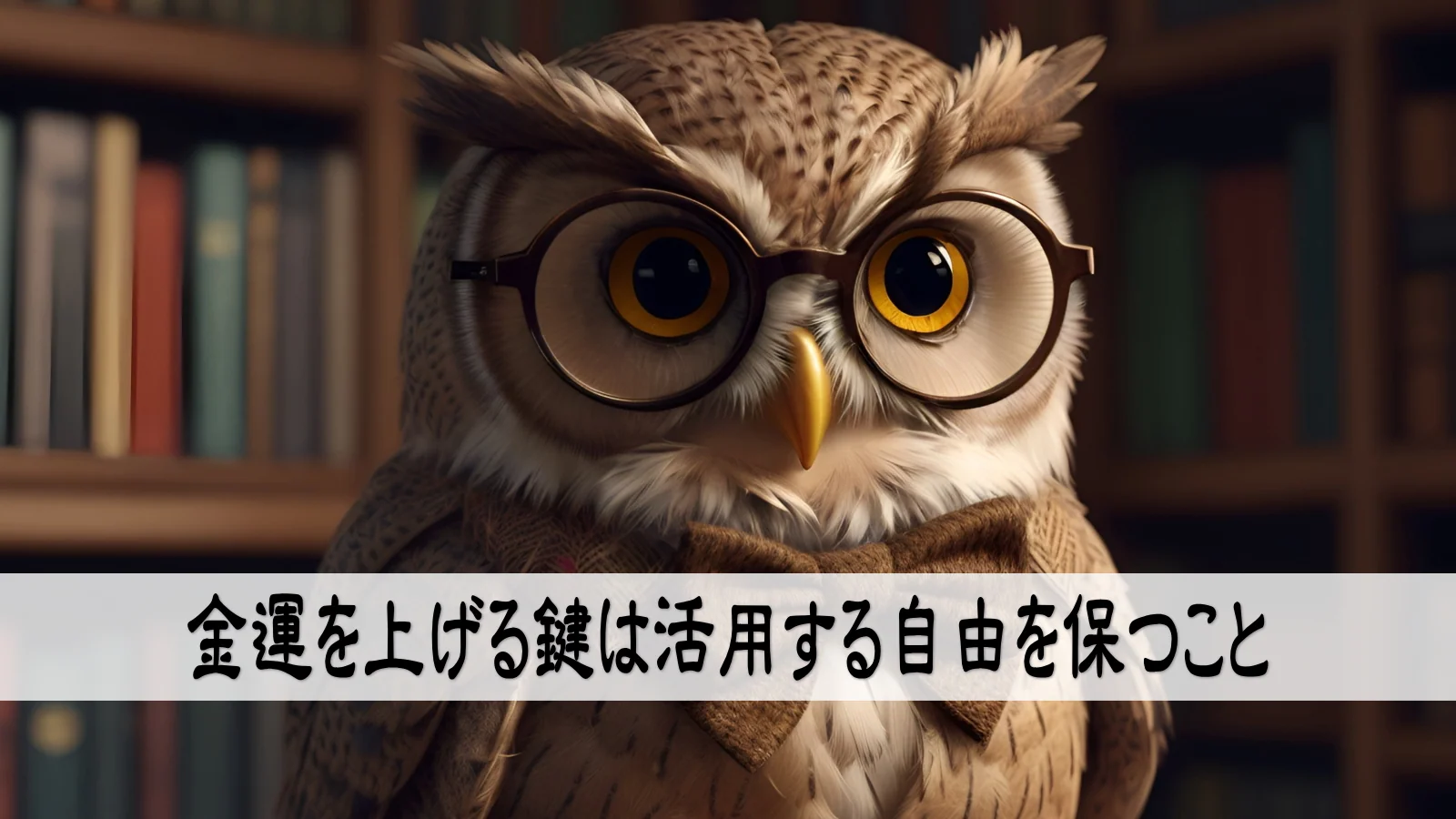 金運を上げる鍵は活用する自由を保つこと