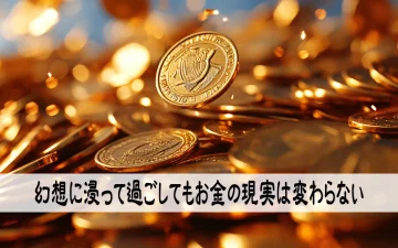 幻想に浸って過ごしてもお金の現実は変わらない