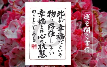 此れが幸福だという物は存在しない幸福とは心の状態のことである