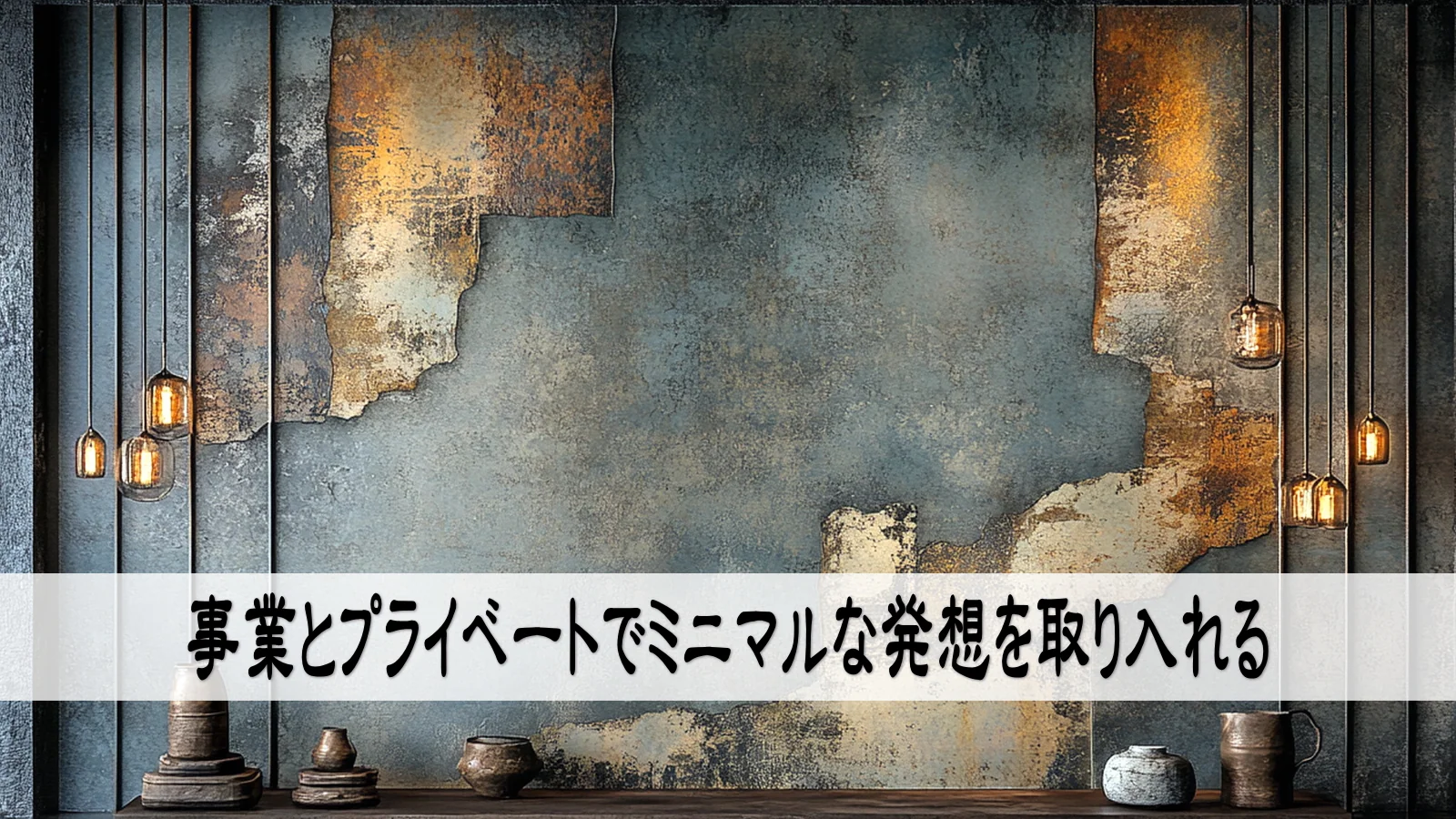 事業とプライベートでミニマルな発想を取り入れる