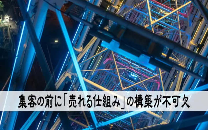 集客の前に「売れる仕組み」の構築が不可欠