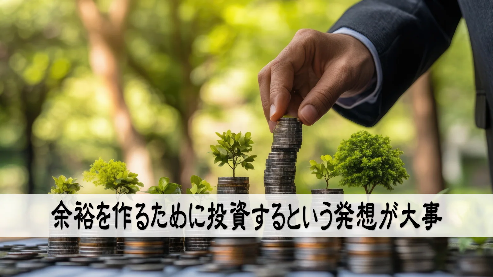 余裕を作るために投資するという発想が大事